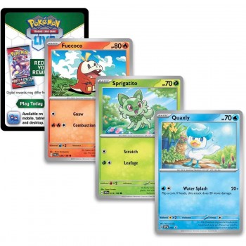 Pokémon Scarlet & Violet: Quaxly Paldea Collection dėžė (anglų k.)
